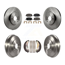 Charger l'image dans la galerie, Rotors de frein à disque avant et arrière, plaquettes en céramique et Kit de batterie pour Chevrolet Trax 