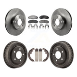 Kit de plaquettes et de tambour en céramique, Rotor de frein à disque avant et arrière, pour Ford Ranger 4WD 2004 – 2009 
