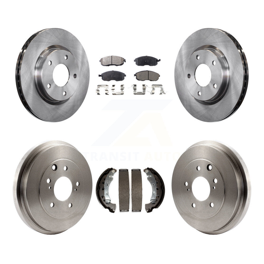 Rotors de frein à disque avant et arrière, plaquettes en céramique et Kit de batterie pour Nissan Sentra 