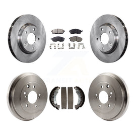 Rotors de frein à disque avant et arrière, plaquettes en céramique et Kit de batterie pour Nissan Sentra 