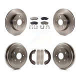 Front Rear Disc Brake Rotor Ceramic Pad Drum Kit For Suzuki SX4 rear brakes