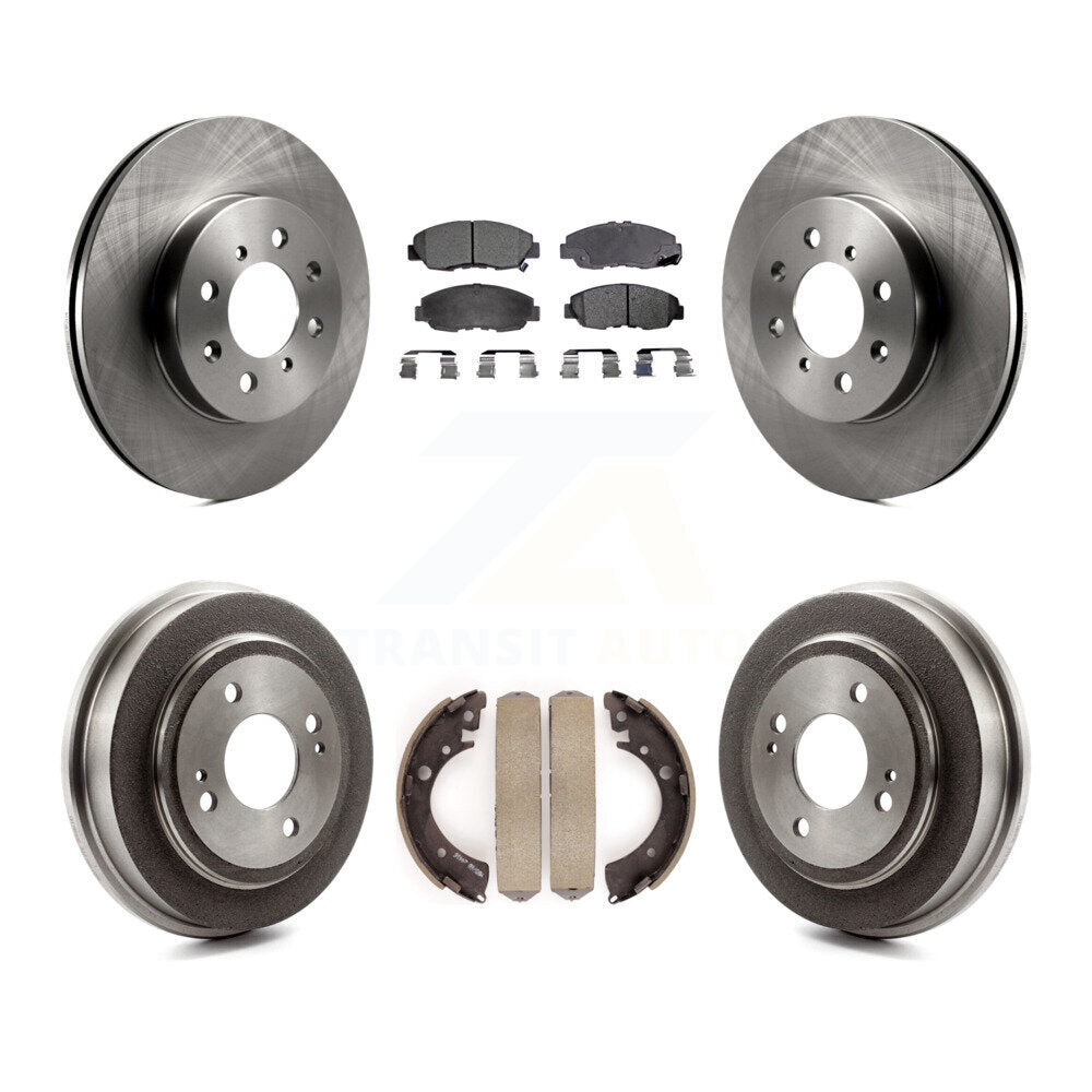 Rotors de frein à disque avant et arrière, plaquettes en céramique et Kit de batterie pour Honda Civic Acura EL 