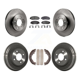 Rotors de frein à disque avant et arrière, tampons en céramique et Kit de tambour pour Honda Insight 