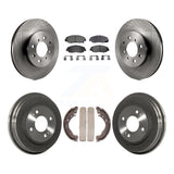 Rotors de frein à disque avant et arrière, tampons en céramique et Kit de tambour pour Honda Insight 