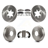 Kit de plaquettes et de tambours en céramique, Rotors de frein avant et arrière, pour Chevrolet Colorado GMC Canyon 