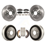 Front Rear Brake Rotor Ceramic Pad And Drum Kit For Chevrolet Silverado 1500 GMC
