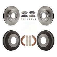 Load image into Gallery viewer, Front Rear Brake Rotor Ceramic Pad &amp; Drum Kit For Mitsubishi Eclipse Galant 2.4L