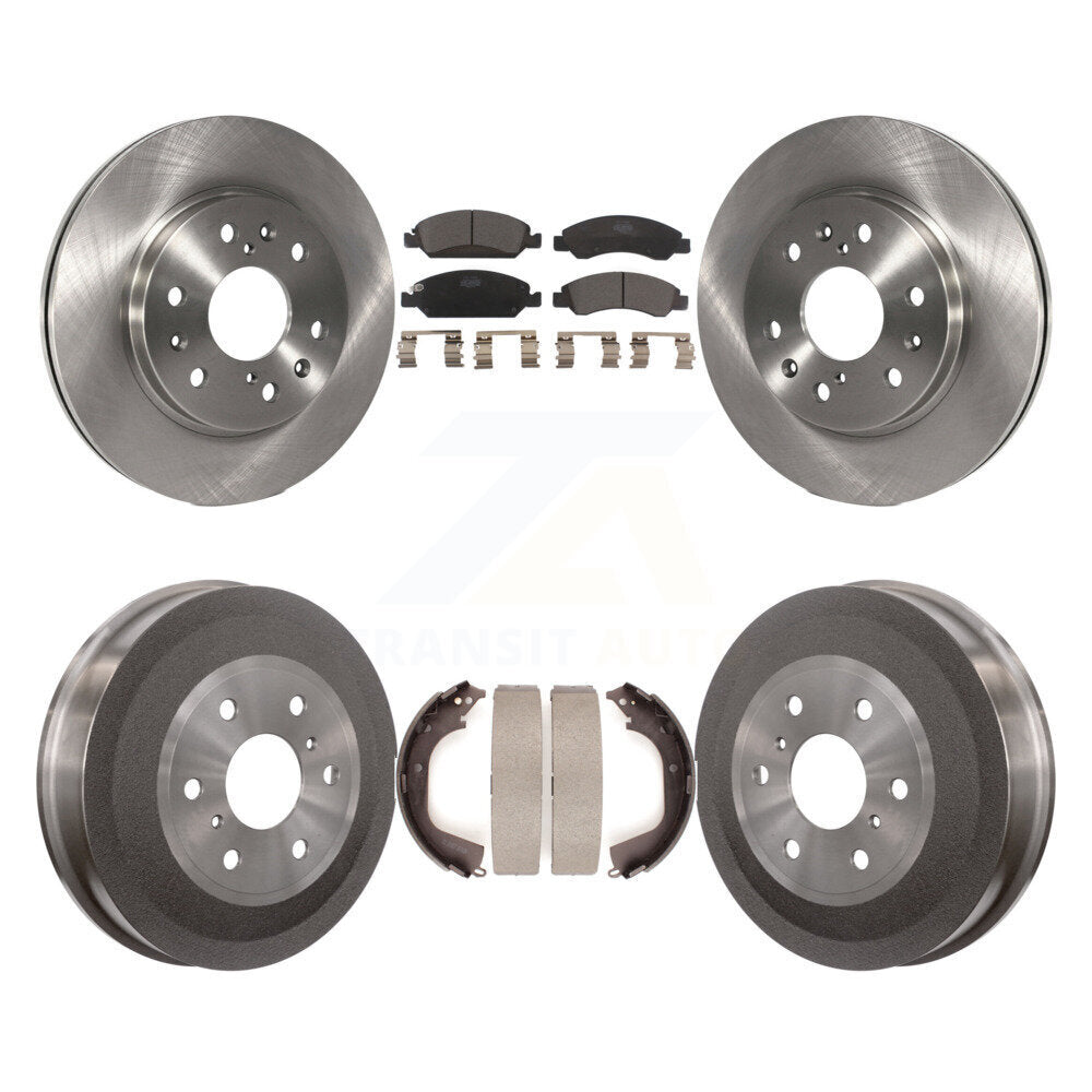 Front Rear Brake Rotor Ceramic Pad And Drum Kit For Chevrolet Silverado 1500 GMC