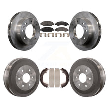 Charger l&#39;image dans la galerie, Front Rear Brake Rotors Ceramic Pad Drum Kit For Chevrolet Silverado 1500 Hybrid