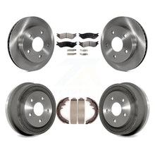 Charger l&#39;image dans la galerie, [Front+Rear] 2000-2001 Dodge Ram 1500 RWD Premium OE Brake Rotor Drum Kit &amp; Ceramic Pads For Max Braking