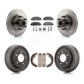 Front Rear Disc Brake Rotor Hub Assembly Ceramic Pad And Drum Kit For Ford F-150