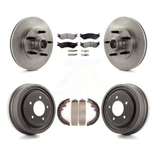 Charger l'image dans la galerie, Front Rear Disc Brake Rotor Hub Ceramic Pad And Drum Kit For 1999 Ford F-150 RWD