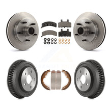 Charger l'image dans la galerie, [Front+Rear] 1994-1999 Dodge Ram 1500 RWD Premium OE Brake Rotor Drum Kit &amp; Ceramic Pads For Max Braking