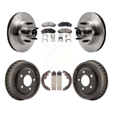 Load image into Gallery viewer, Front Rear Brake Rotors Ceramic Pad &amp; Drum Kit For Ford Ranger Mazda B2500 B3000