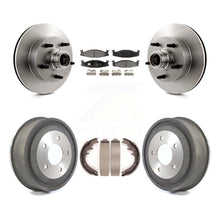 Charger l'image dans la galerie, Front Rear Brake Rotors Ceramic Pad Drum Kit For Ford E-150 Econoline Club Wagon