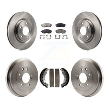 Charger l'image dans la galerie, Front Rear Brake Rotor Ceramic Pad Drum Kit For 17-19 Nissan Sentra Turbocharged