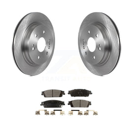 Rear Disc Brake Rotor Ceramic Pad Kit For Chevrolet Silverado 1500 LD GMC Sierra