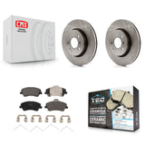 Front Disc Brake Rotors And Ceramic Pads Kit For Hyundai Accent Kia Rio