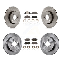 Charger l'image dans la galerie, Front Rear Disc Brake Rotors And Ceramic Pads Kit For Hyundai Accent Kia Rio