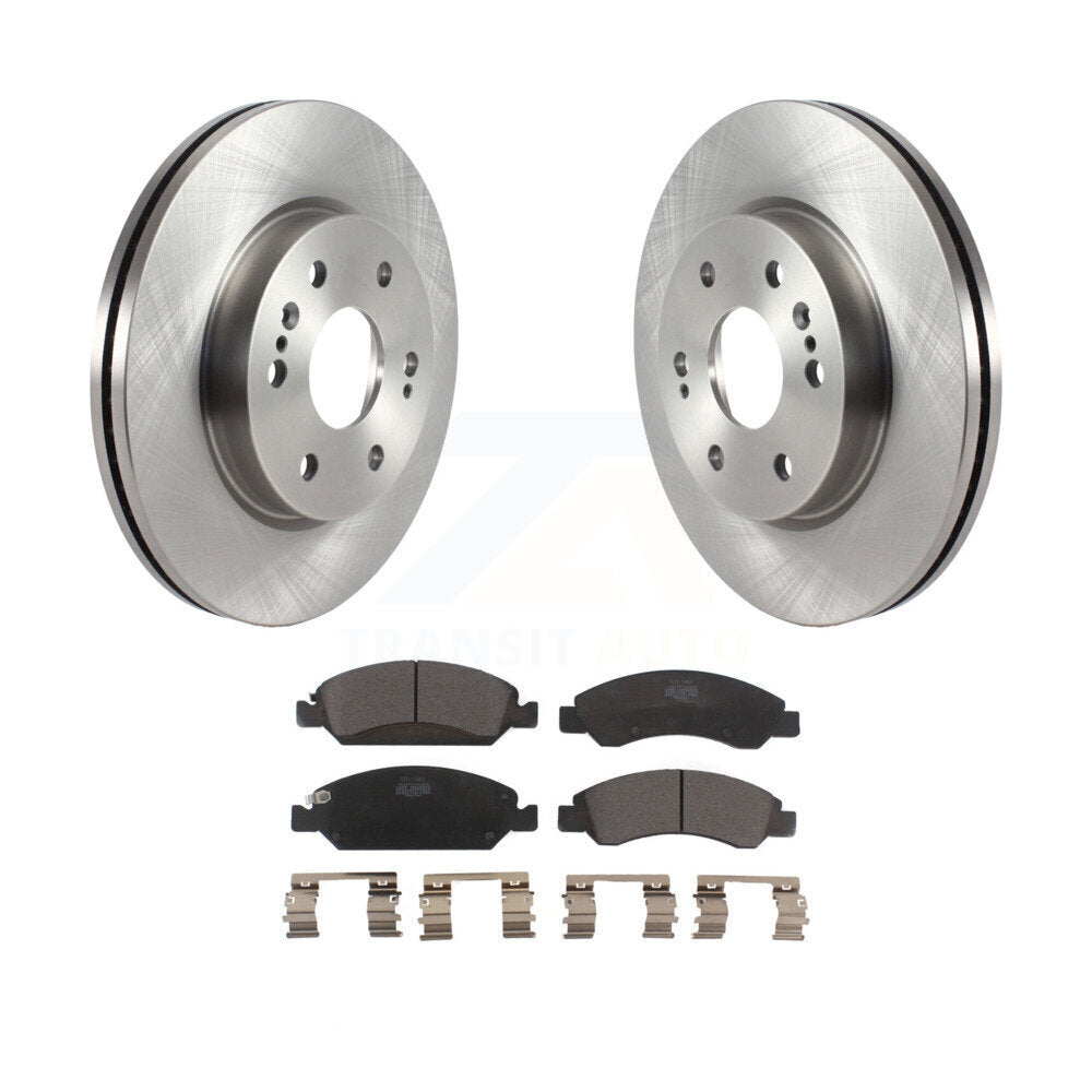 Front Disc Brake Rotors And Ceramic Pads Kit For Chevrolet Silverado 1500 LD