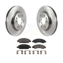 Charger l&#39;image dans la galerie, Front Disc Brake Rotors And Ceramic Pads Kit For Chevrolet Silverado 1500 LD