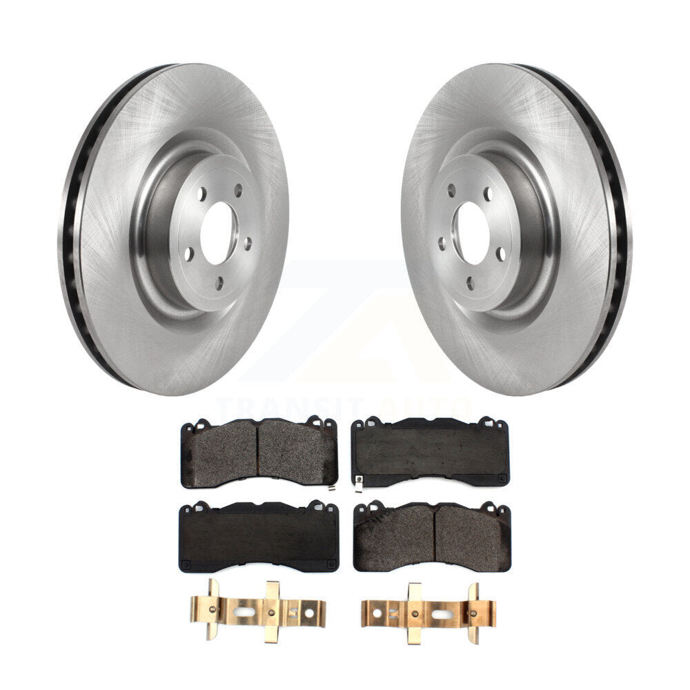 Front Disc Brake Rotors And Ceramic Pads Kit For Ford Mustang