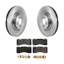 Front Disc Brake Rotors And Ceramic Pads Kit For Ford Mustang