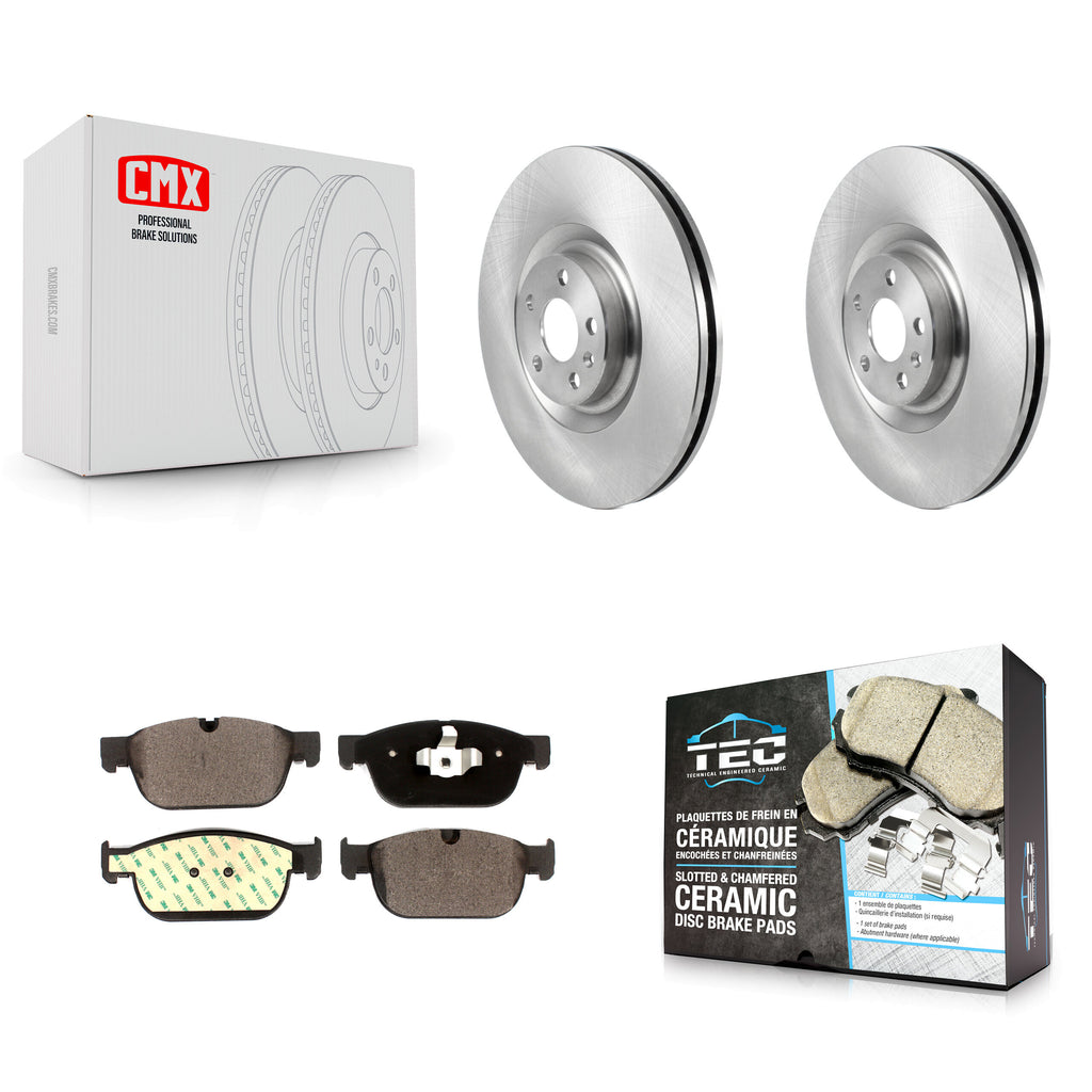 Front Brake Rotor Ceramic Pad Kit For 16-19 Volvo XC90 With 366mm Diameter