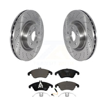 Load image into Gallery viewer, Front Disc Brake Rotors And Ceramic Pads Kit For Mercedes-Benz C250 E400 E550