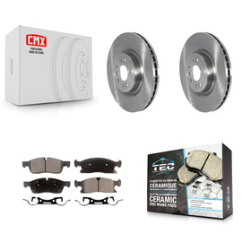 Front Brake Rotor And Ceramic Pad Kit For Mercedes-Benz GLS450 GL450 GL350 ML400