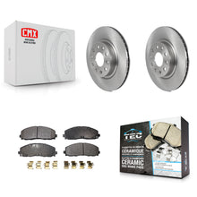 Charger l'image dans la galerie, Front Disc Brake Rotors And Ceramic Pads Kit For Jeep Wrangler