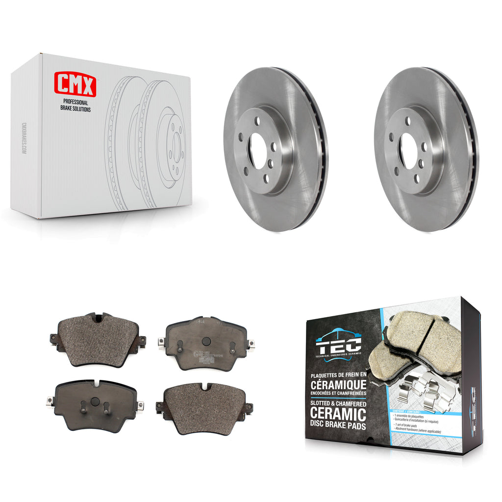 Front Disc Brake Rotors And Ceramic Pads Kit For Mini Cooper Countryman Clubman