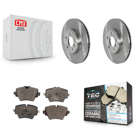 Front Disc Brake Rotors And Ceramic Pads Kit For Mini Cooper Countryman Clubman