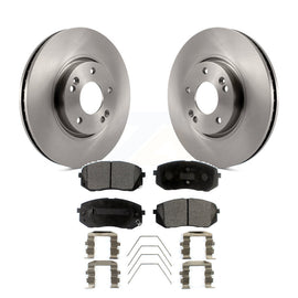 [Front] 2017-2019 Kia Soul EV Premium OE Brake Rotors & Ceramic Pads Kit For Max Braking