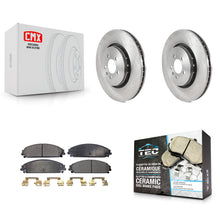 Charger l'image dans la galerie, Front Brake Rotors &amp; Ceramic Pad Kit For Dodge Charger With 355mm Diameter Rotor