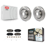 Front Disc Brake Rotors & Ceramic Pad Kit For 2020-2023 Toyota Camry XSE With TRD Package K8T-103843