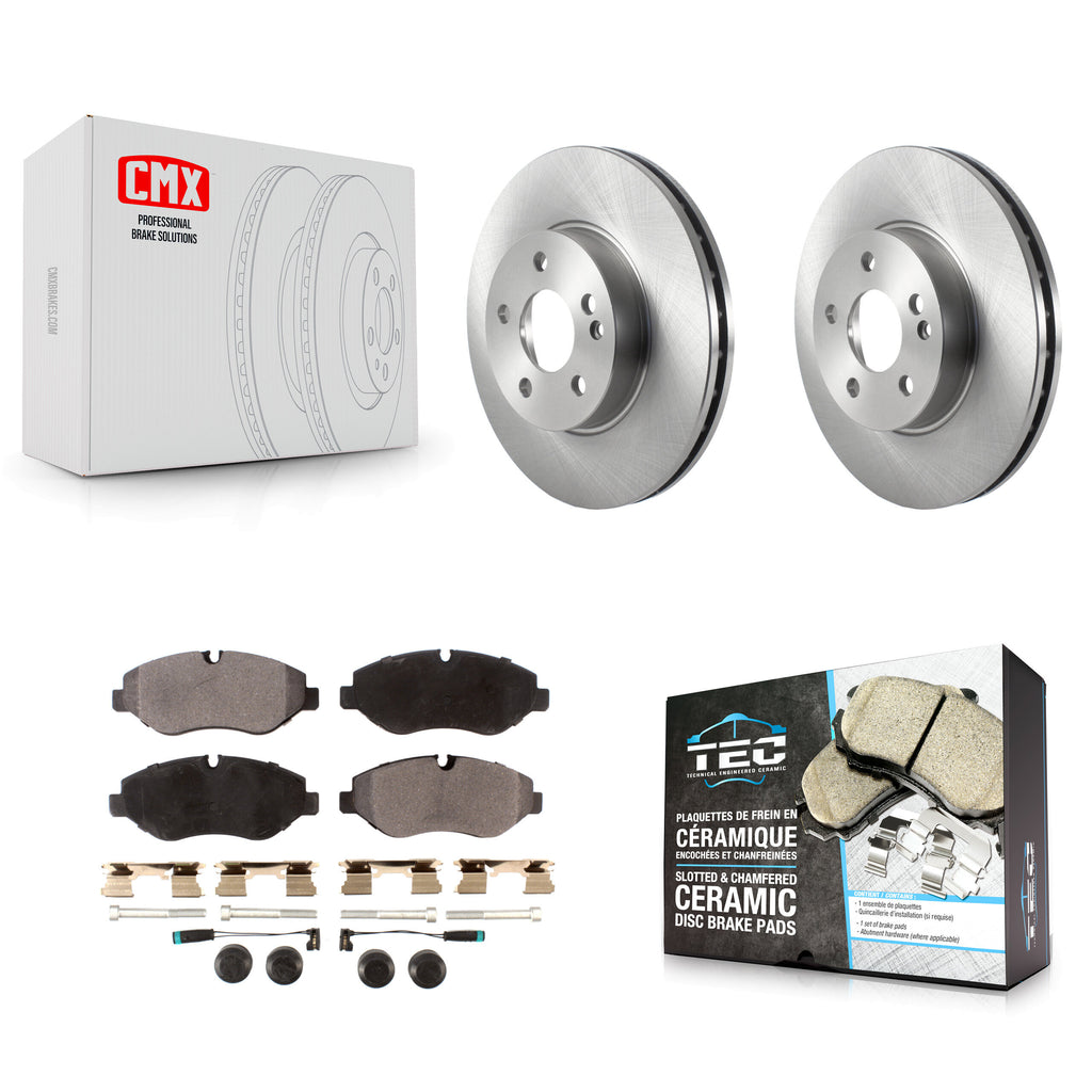[Front] 2016-2020 Mercedes-Benz Metris Premium OE Brake Rotors & Ceramic Pads Kit For Max Braking