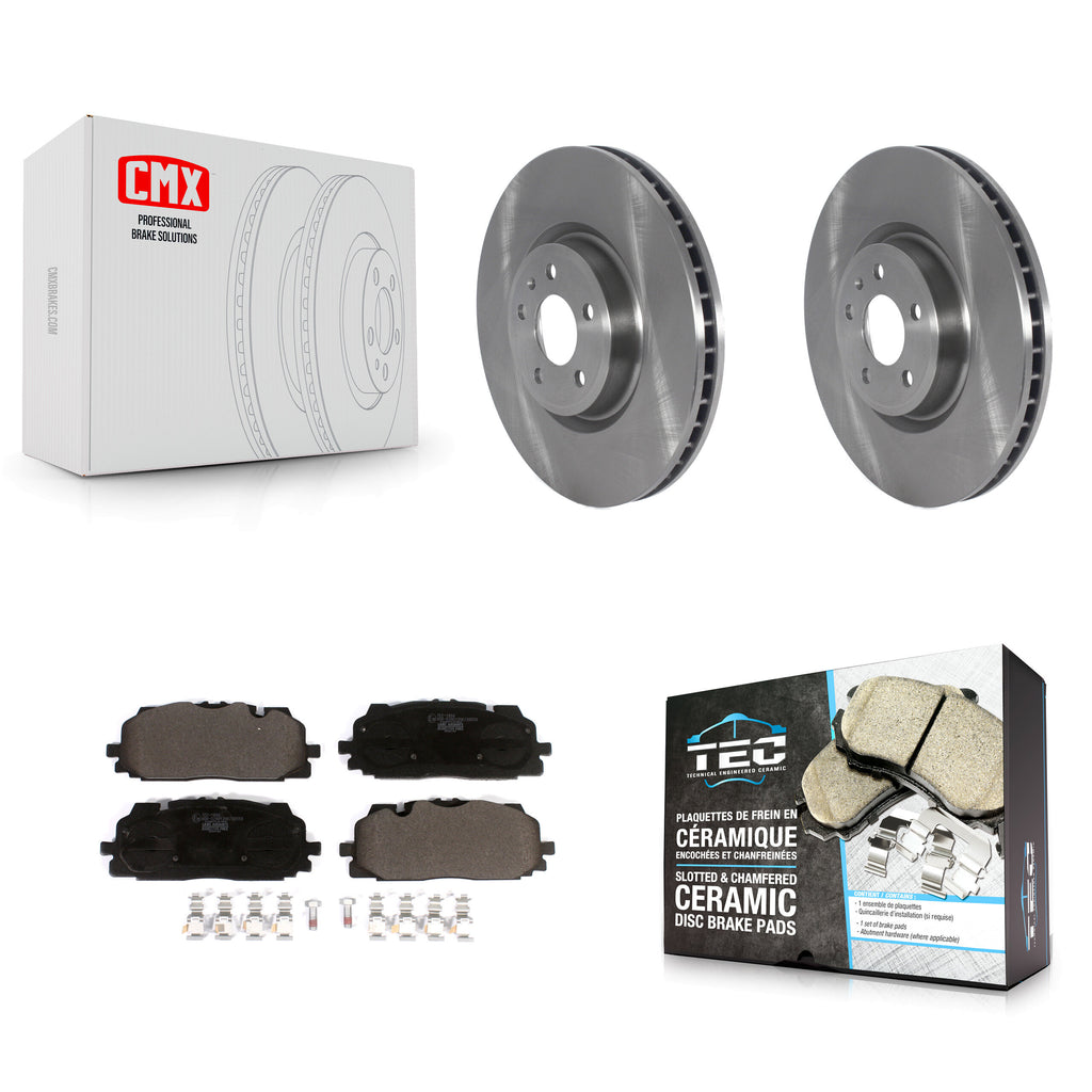 Front Disc Brake Rotors And Ceramic Pads Kit For Audi Q7 SQ5 S5 S4 Sportback