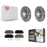 Front Disc Brake Rotors And Ceramic Pads Kit For Audi Q7 SQ5 S5 S4 Sportback