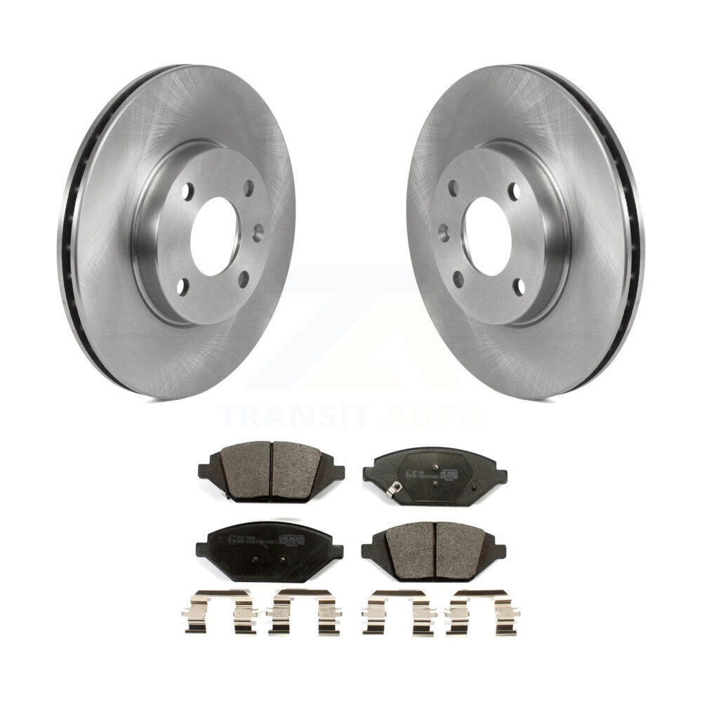 Front Disc Brake Rotors And Ceramic Pads Kit For 2016-2021 Chevrolet Spark