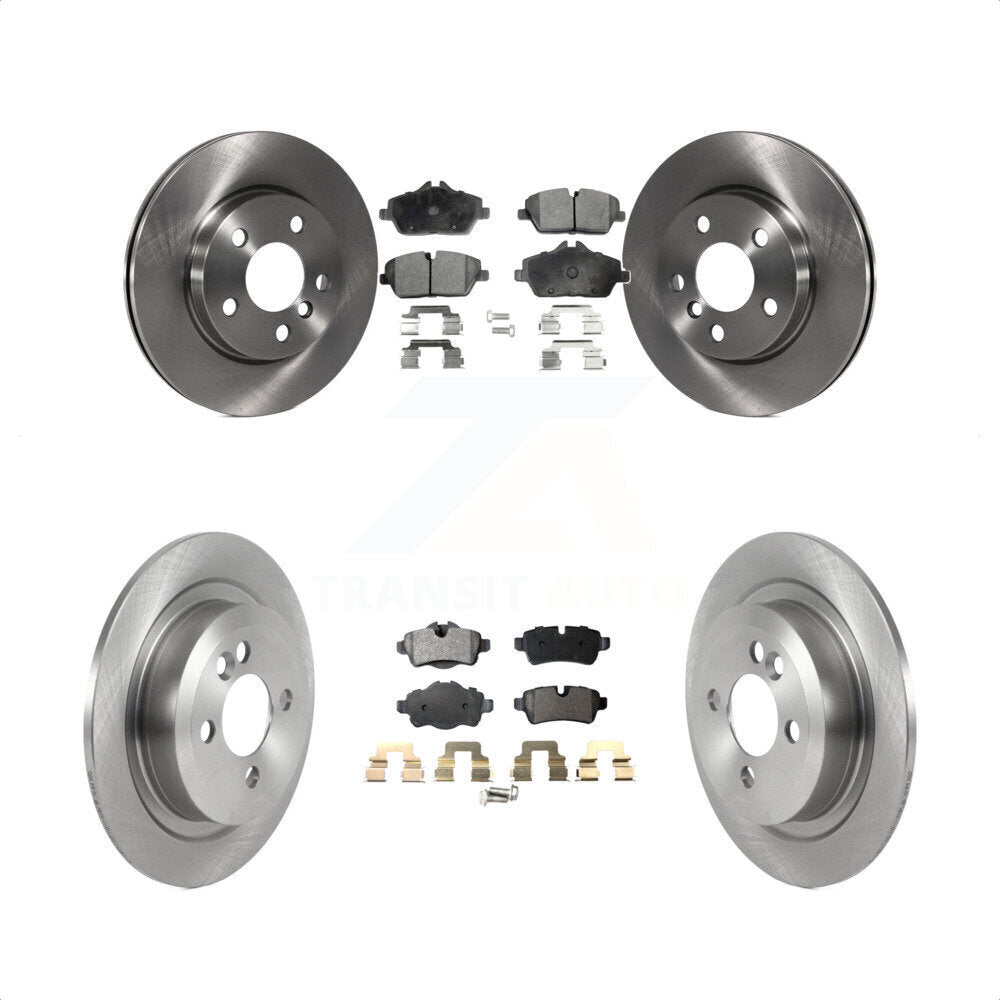 Front Rear Disc Brake Rotors And Ceramic Pads Kit For Mini Cooper