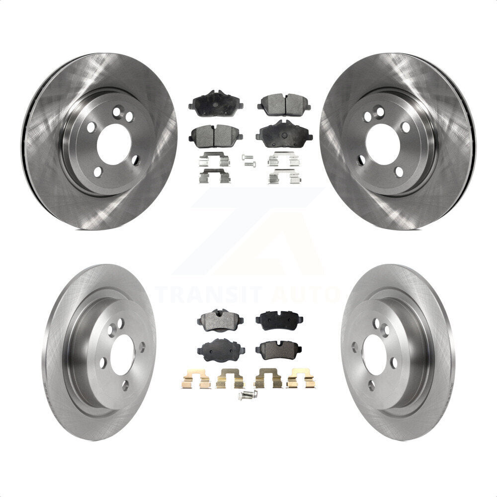 Front Rear Disc Brake Rotors And Ceramic Pads Kit For Mini Cooper