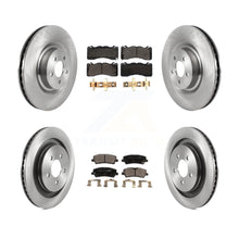 Charger l'image dans la galerie, Front Rear Disc Brake Rotors Ceramic Pad Kit For Ford Mustang With Brembo Brakes