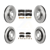 Front Rear Disc Brake Rotors Ceramic Pad Kit For Ford Mustang With Brembo Brakes