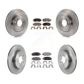 Front Rear Disc Brake Rotors And Ceramic Pads Kit For Nissan LEAF