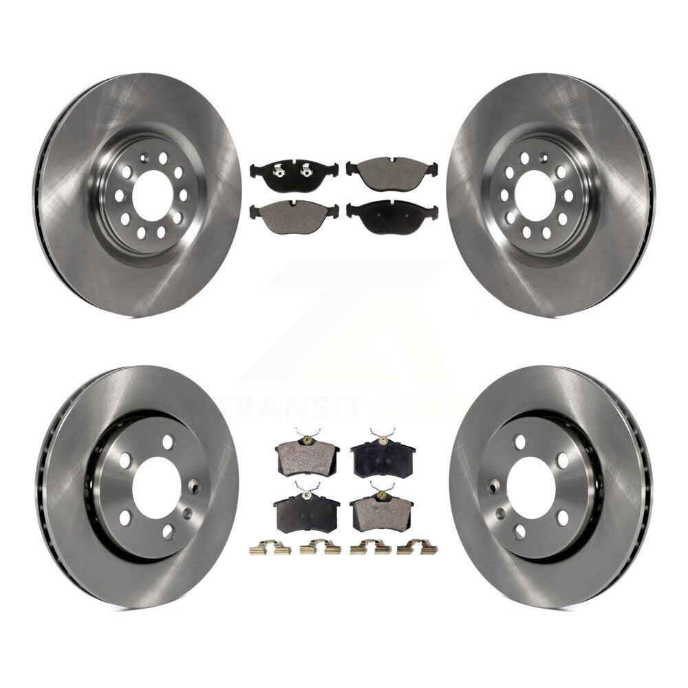 [Front+Rear] 2006 Audi TT Quattro 3.2L Premium OE Brake Rotors & Ceramic Pads Kit For Max Braking