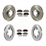 Front Rear Brake Rotor Ceramic Pad Kit For Ford Transit-350 HD With 6 Lug Wheels