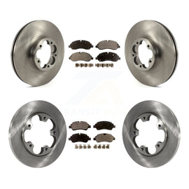 Front Rear Brake Rotor Ceramic Pad Kit For Ford Transit-350 HD With 5 Lug Wheels