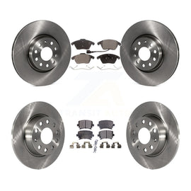 [Front+Rear] 2011 Volkswagen GTI Premium OE Brake Rotors & Ceramic Pads Kit For Max Braking