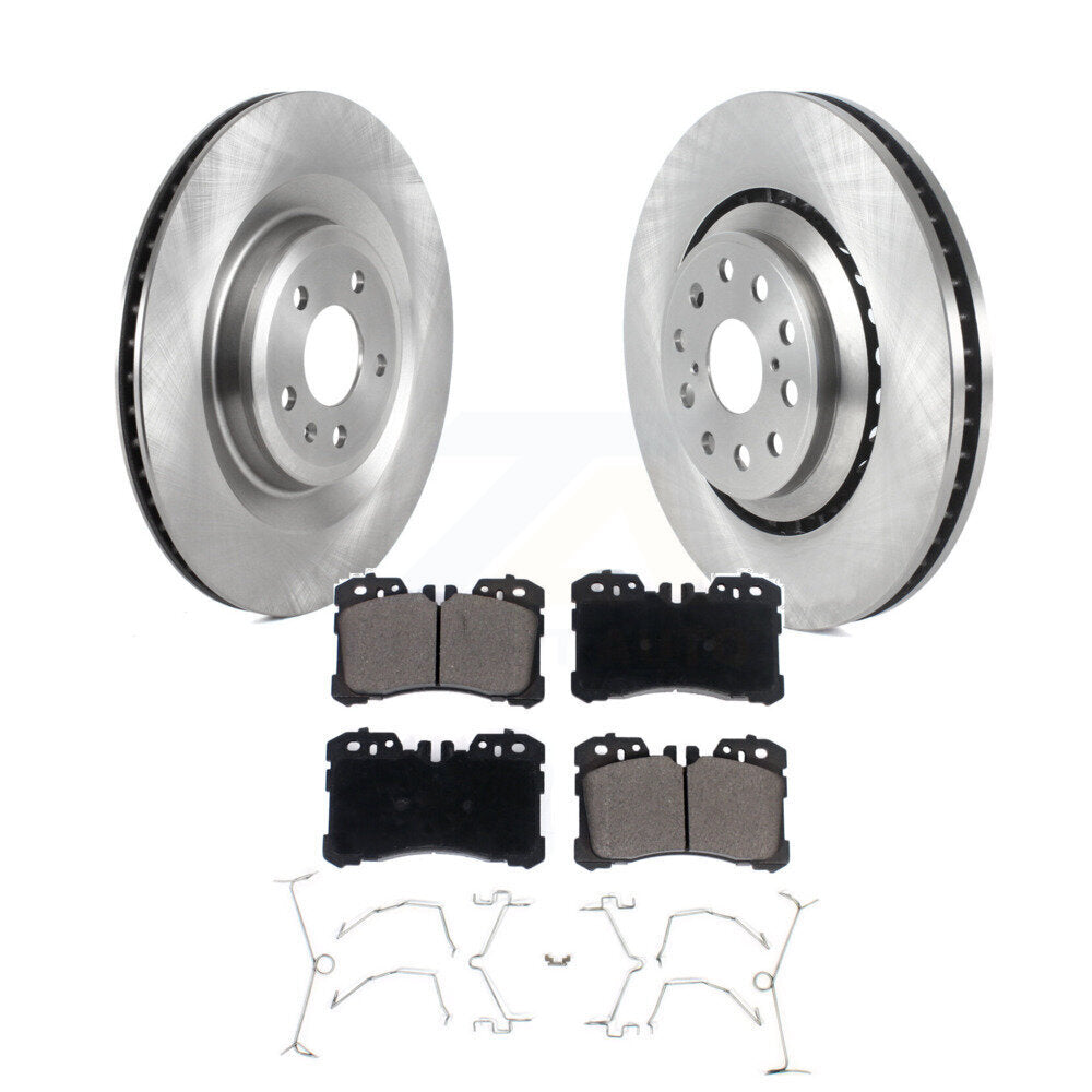 Front Disc Brake Rotors And Ceramic Pads Kit For Lexus LS460 LS500 LS600h LS500h